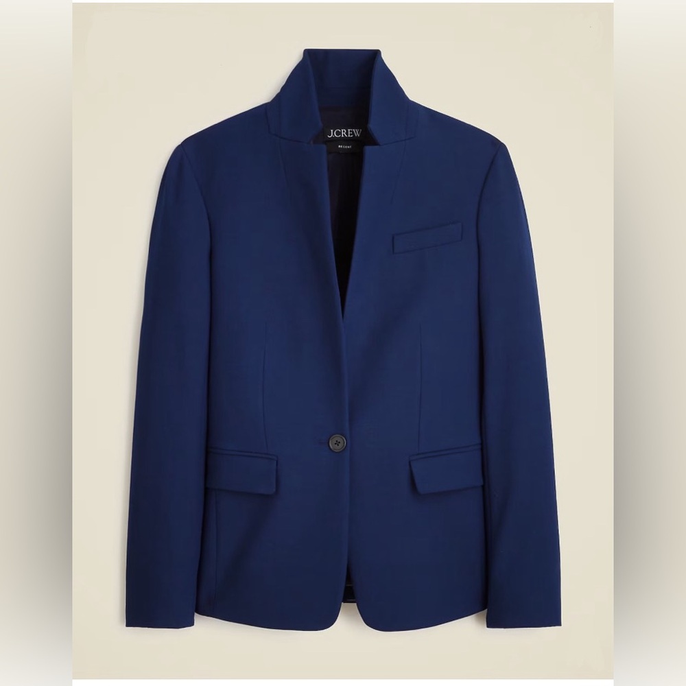 J.Crew Women’s Navy Regent Blazer in Four-Season Stretch Size 10 NWT